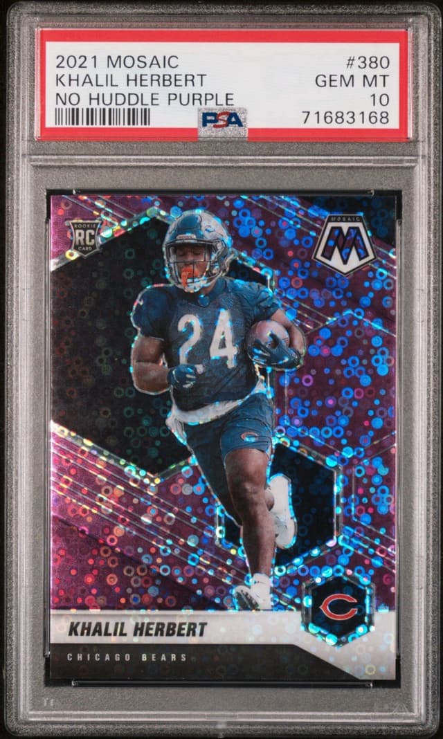 Khalil Herbert Panini Mosaic #380 No Huddle Purple