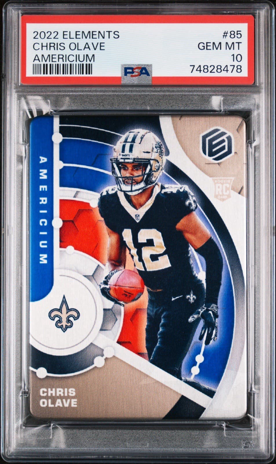 Chris Olave Panini Elements #85 Americium