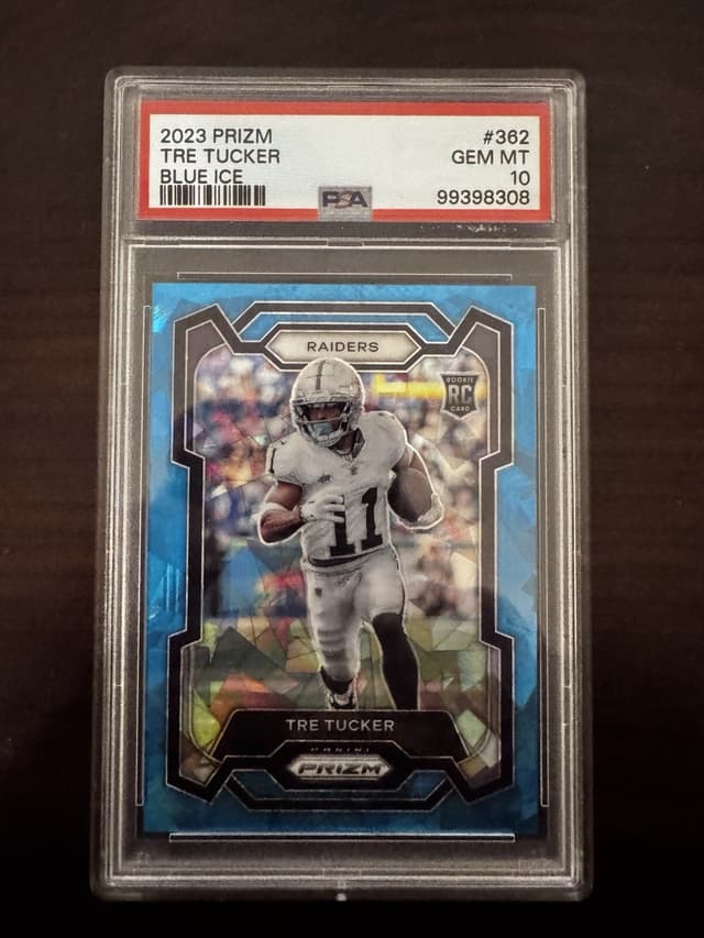 Tre Tucker Panini Prizm #362 Blue Ice