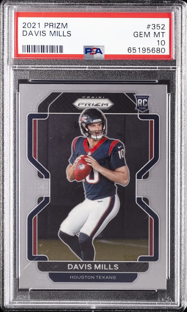 Davis Mills Panini Prizm #352 Base