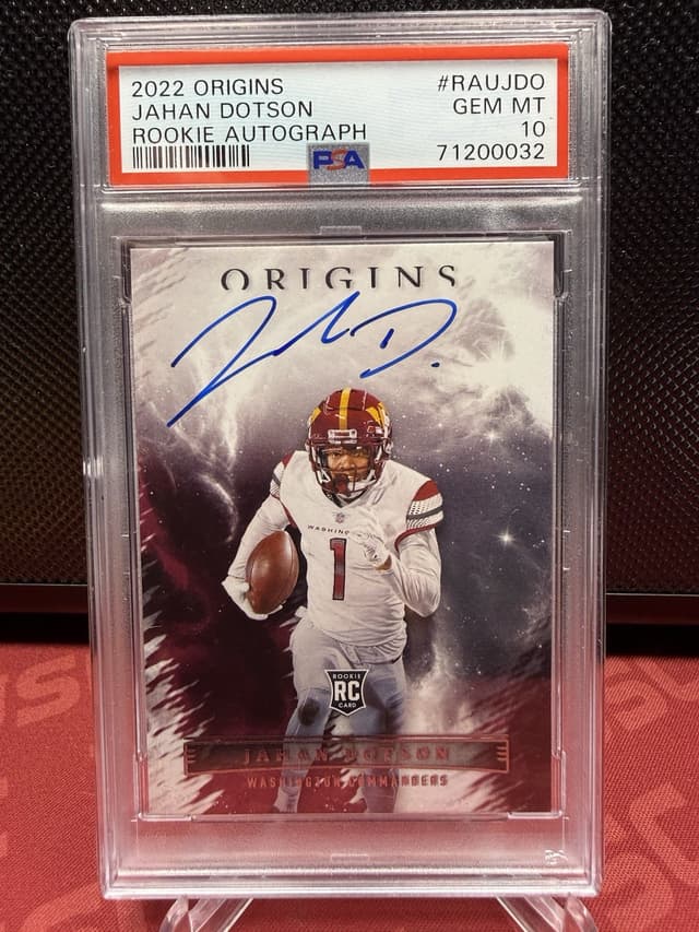 Jahan Dotson Panini Origins Rookie Autographs #RAUJDO Base