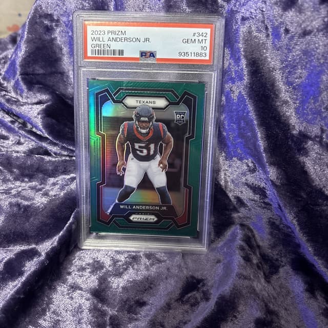 Will Anderson Panini Prizm #342 Green Prizm