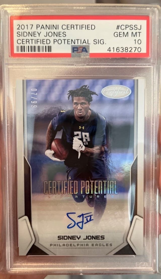 Sidney Jones Panini Certified Certified Potential Signatures #CPSSJ Base