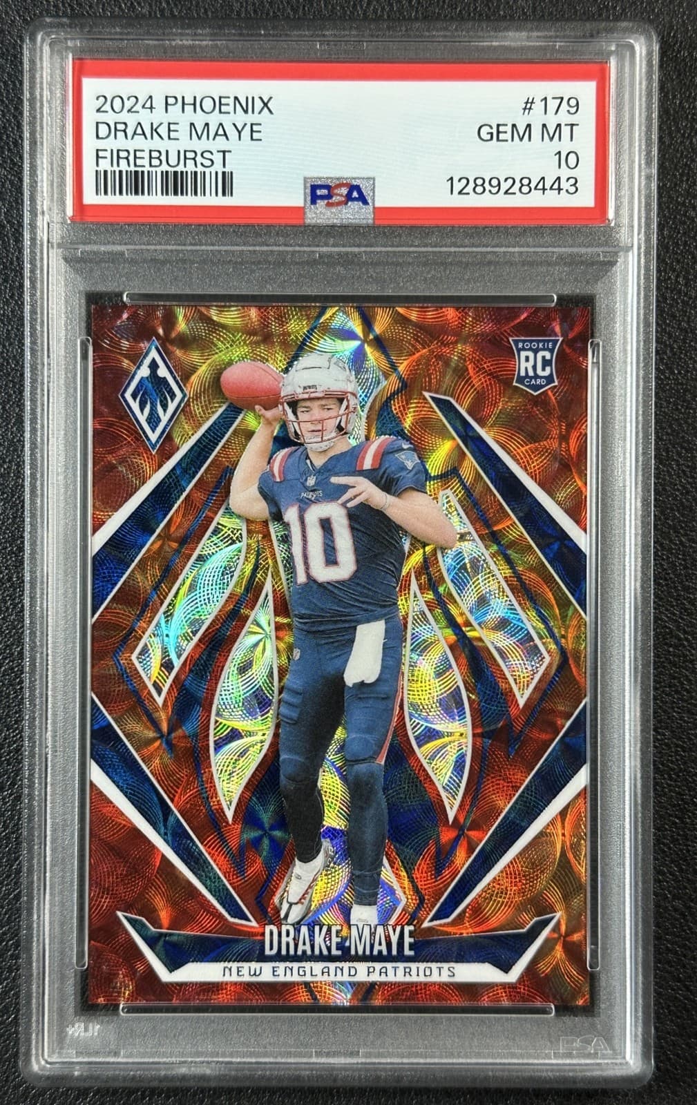 Drake Maye Panini Phoenix #179 Fireburst