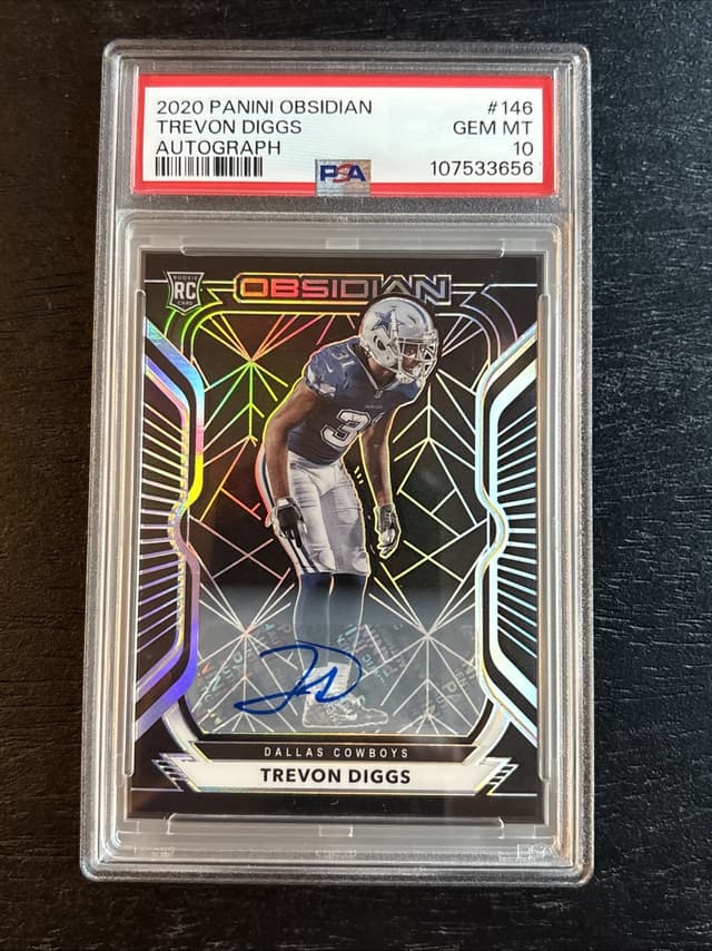 Trevon Diggs Panini Obsidian #146 Autograph