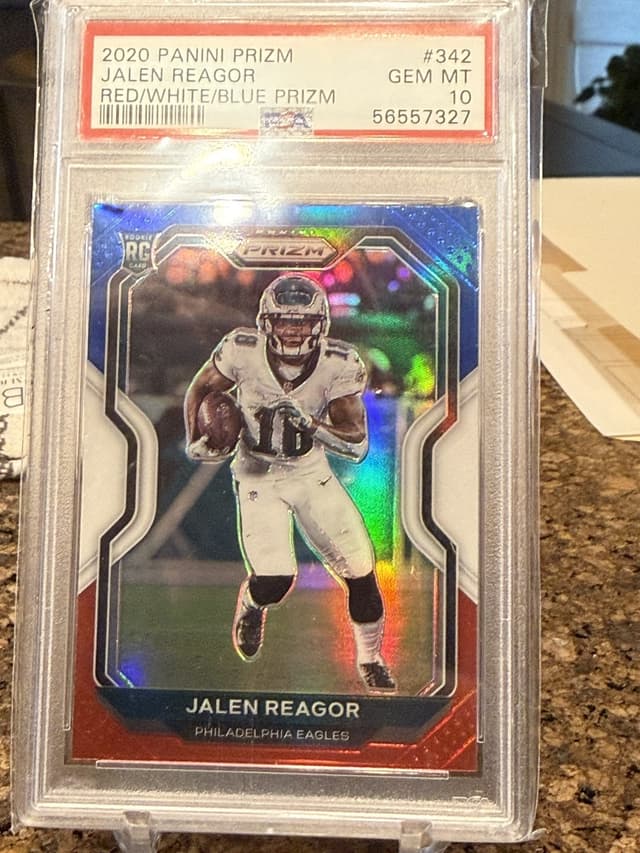 Jalen Reagor Panini Prizm #342 Red/White/Blue Prizm