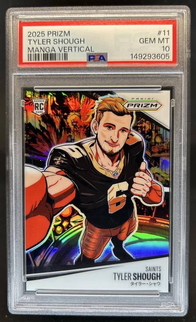 Tyler Shough Panini Prizm Manga Vertical #11 Base