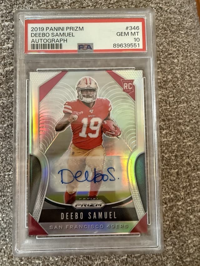 Deebo Samuel Panini Prizm #346 Autograph