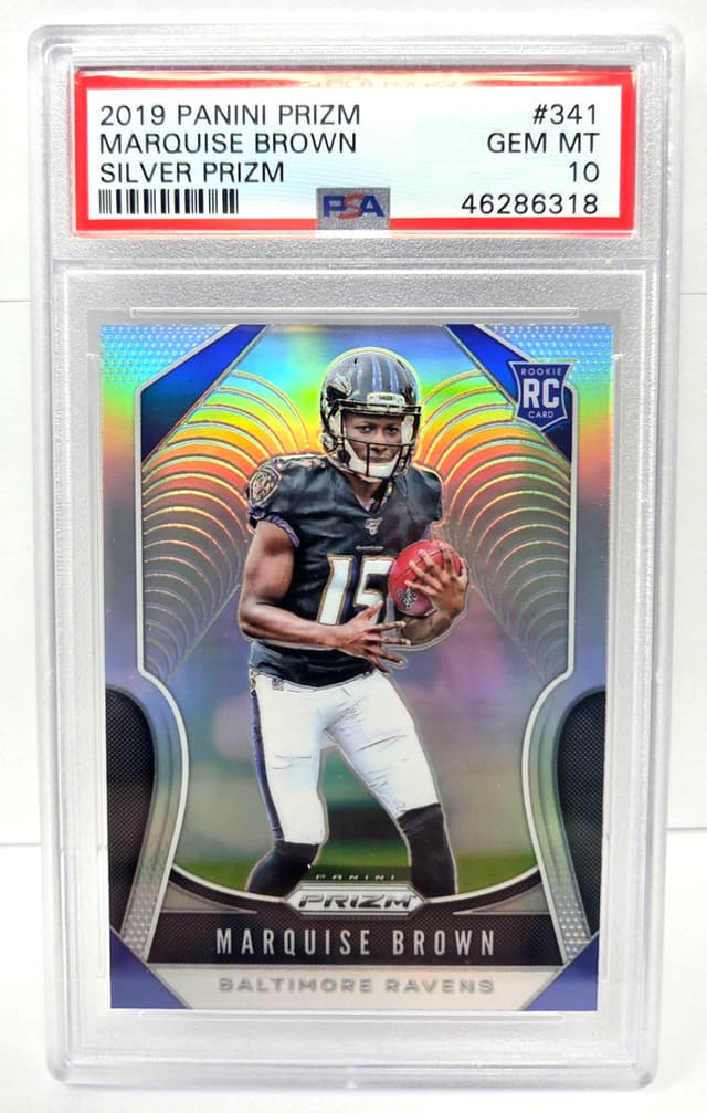 Marquise Brown Panini Prizm #341 Silver Prizm