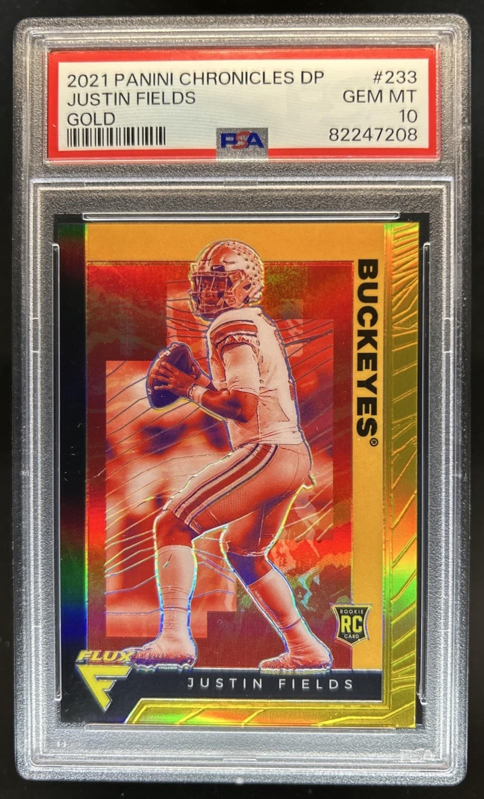 Justin Fields Panini Chronicles Draft Picks #233 Gold