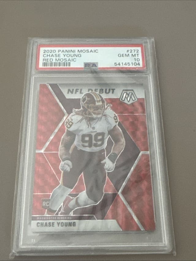 Chase Young Panini Mosaic #272 Red Mosaic