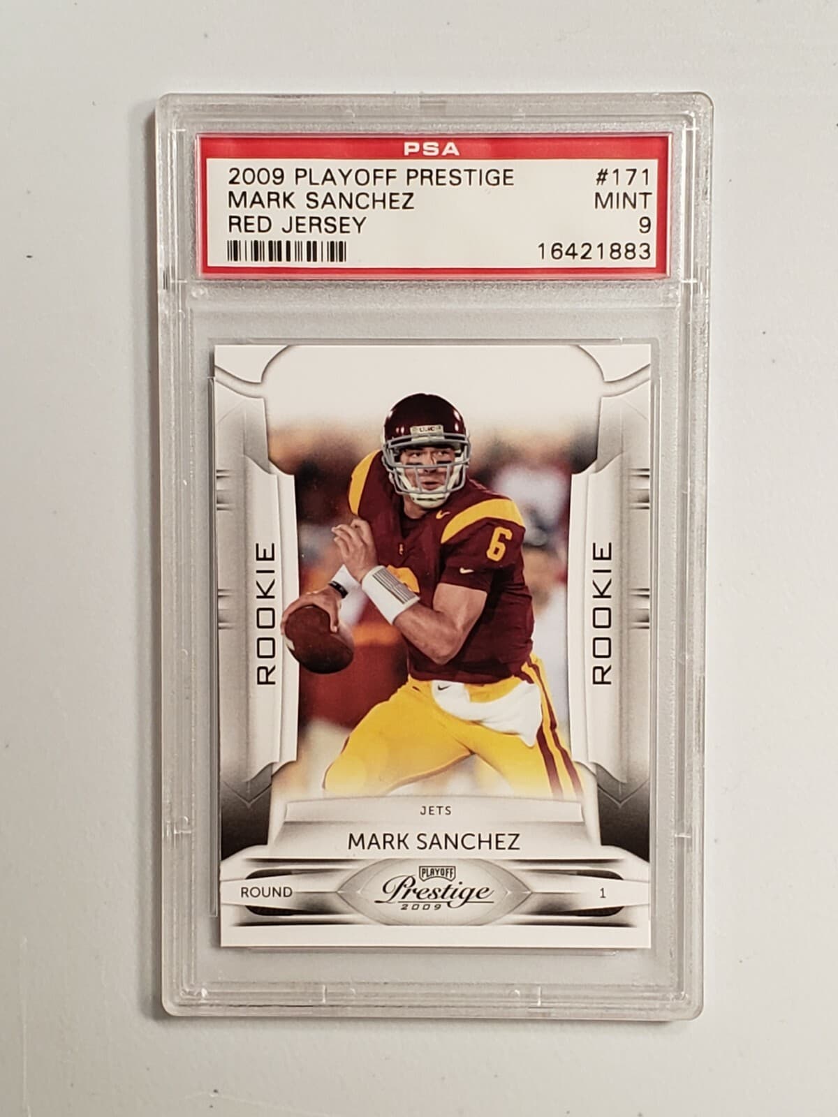 Mark Sanchez Playoff Prestige #171 Red Jersey