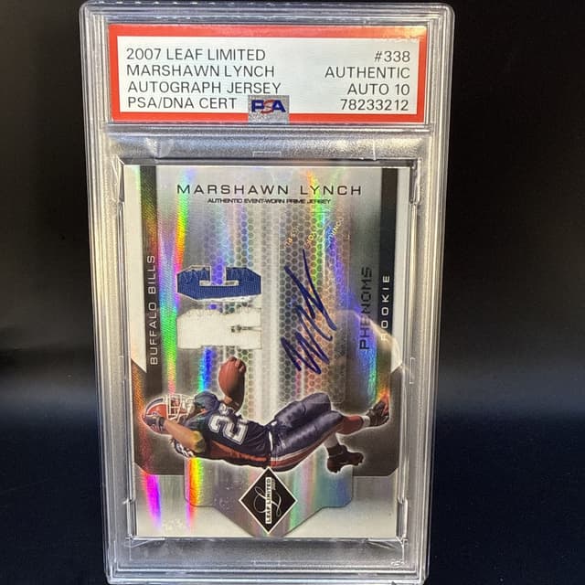 Marshawn Lynch Leaf Limited #338 Autograph Jersey