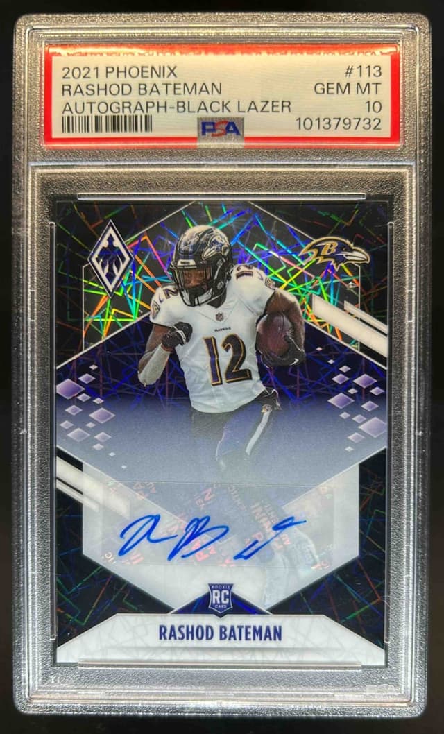 Rashod Bateman Panini Phoenix #113 Autograph-Black Lazer