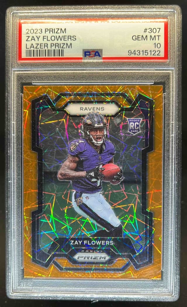 Zay Flowers Panini Prizm #307 Lazer Prizm