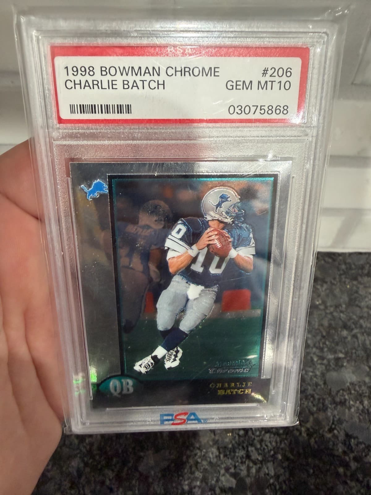 Charlie Batch Bowman Chrome #206 Base