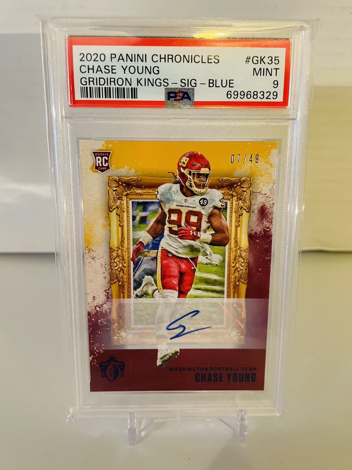 Chase Young Panini Chronicles Gridiron Kings #GK35 Signature-Blue