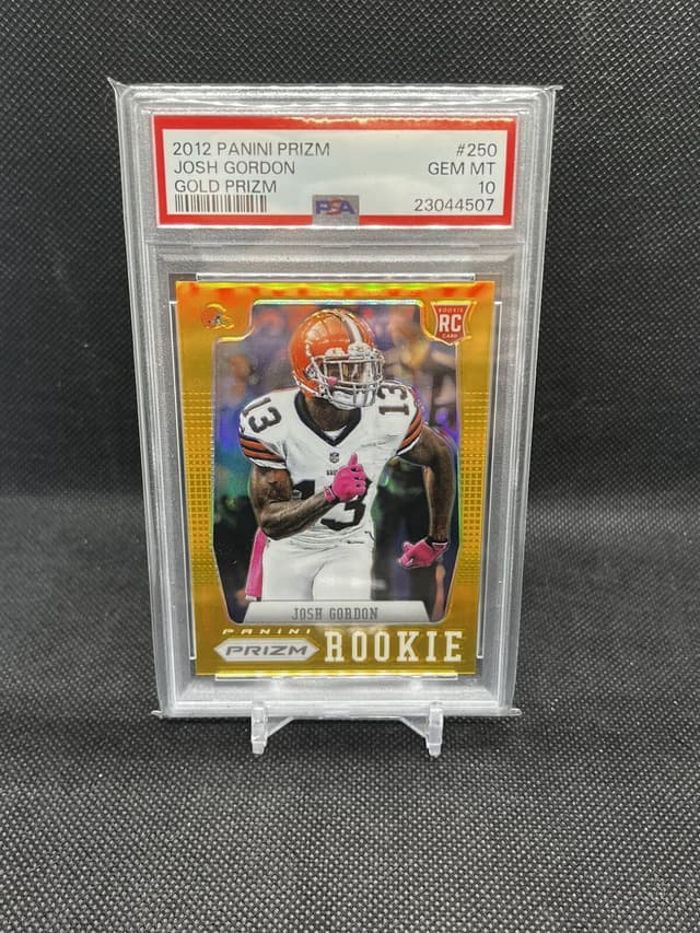 Josh Gordon Panini Prizm #250 Gold Prizm