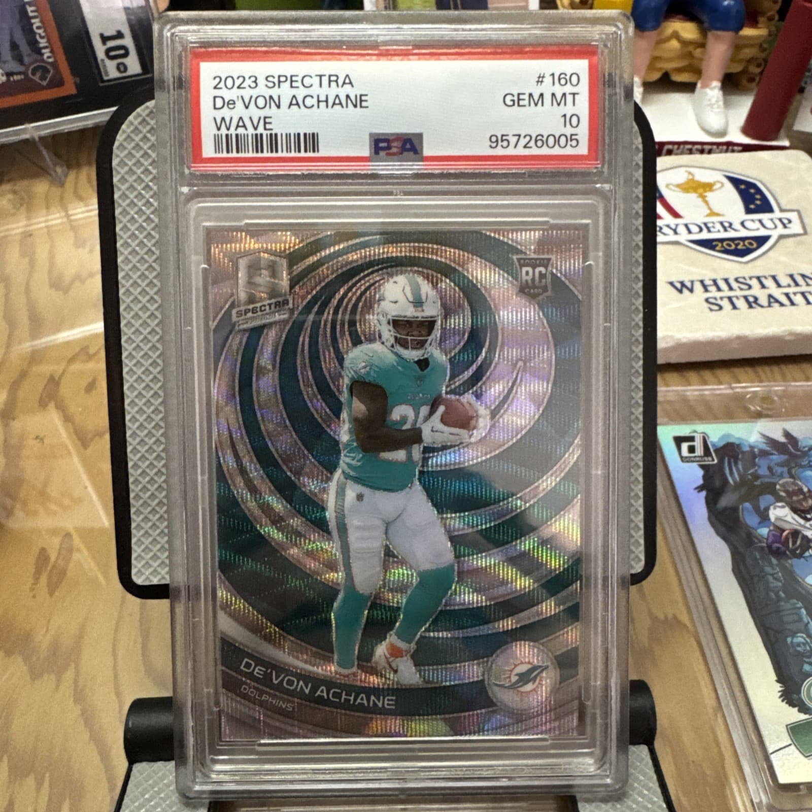 De'Von Achane Panini Spectra #160 Wave