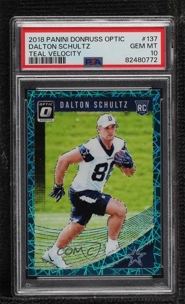 Dalton Schultz Panini Donruss Optic #137 Teal Velocity