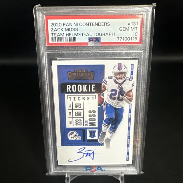 Zack Moss Panini Contenders #131 Autograph