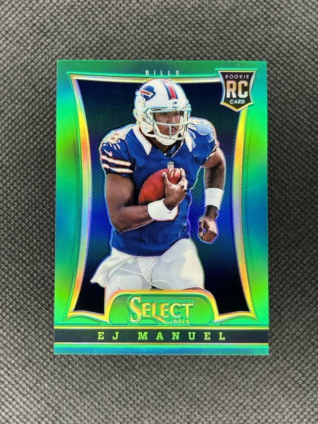EJ Manuel Panini Select #185 Green Prizm