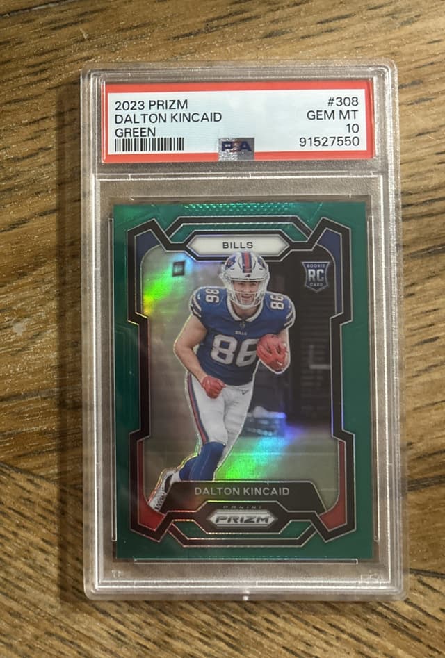 Dalton Kincaid Panini Prizm #308 Green Prizm
