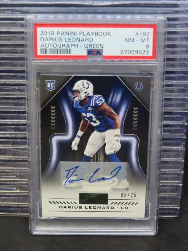 Darius Leonard Panini Playbook #192 Autograph-Green