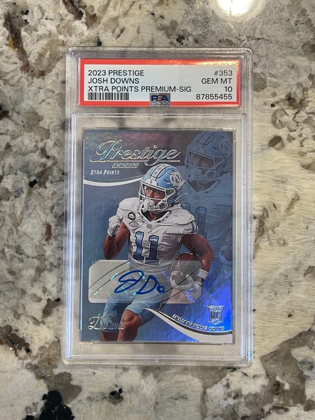 Josh Downs Panini Prestige #353 Xtra Points Premium-Signature