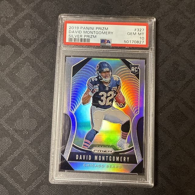David Montgomery Panini Prizm #327 Silver Prizm