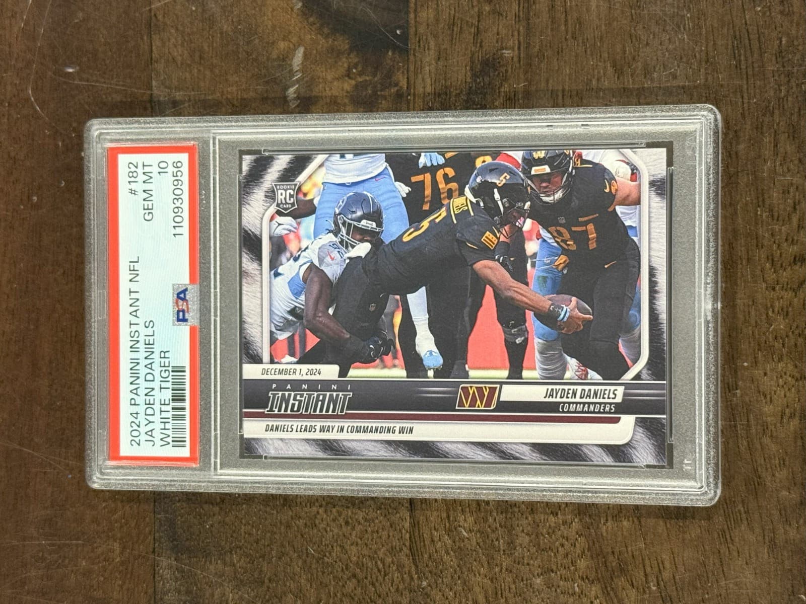 Jayden Daniels Panini Instant NFL #182 White Tiger