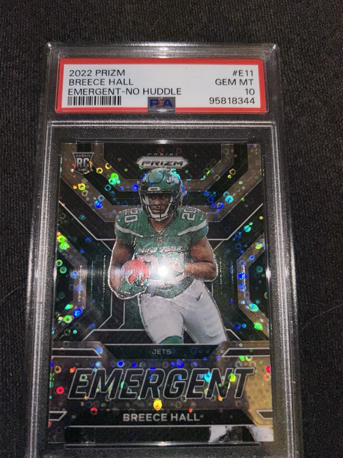 Breece Hall Panini Prizm Emergent #E11 No Huddle