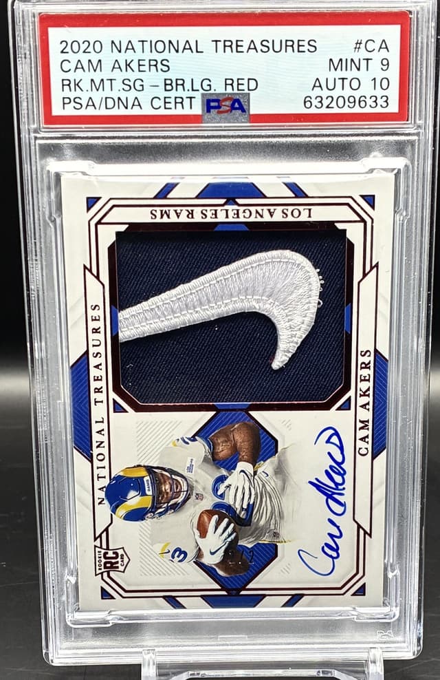 Cam Akers Panini National Treasures Crossover Rookie Patch Autographs #CA Base