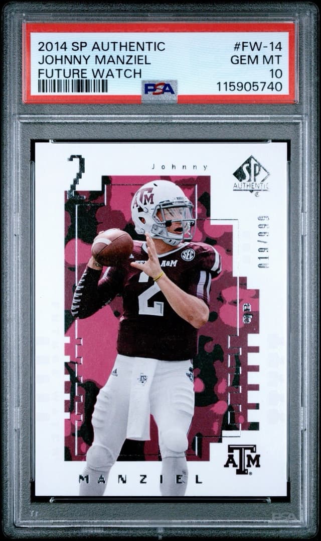 Johnny Manziel SP Authentic Future Watch #FW14 Base