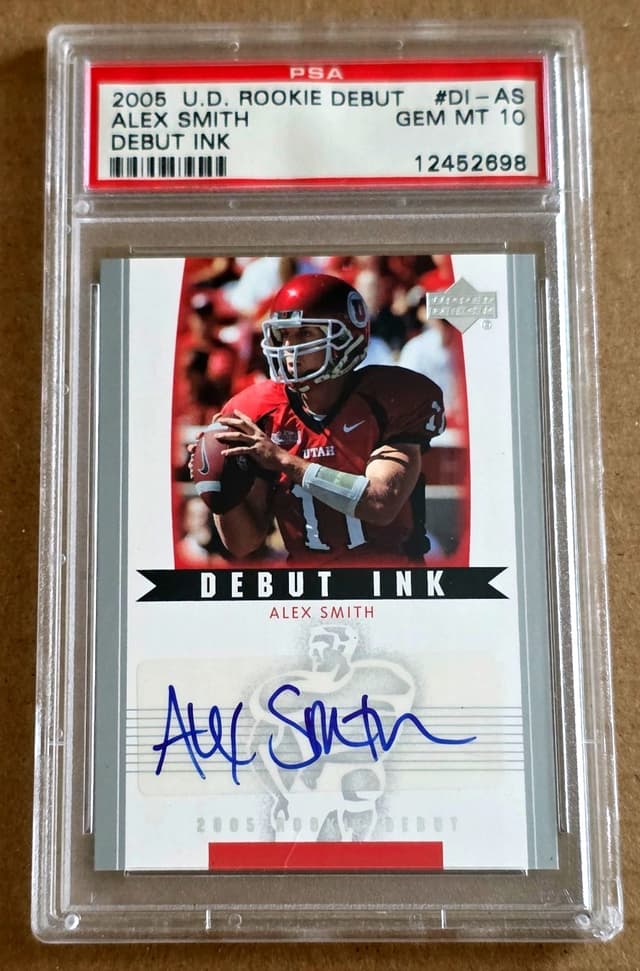 Alex Smith Upper Deck Rookie Debut Debut Ink #DIAS Debut Ink
