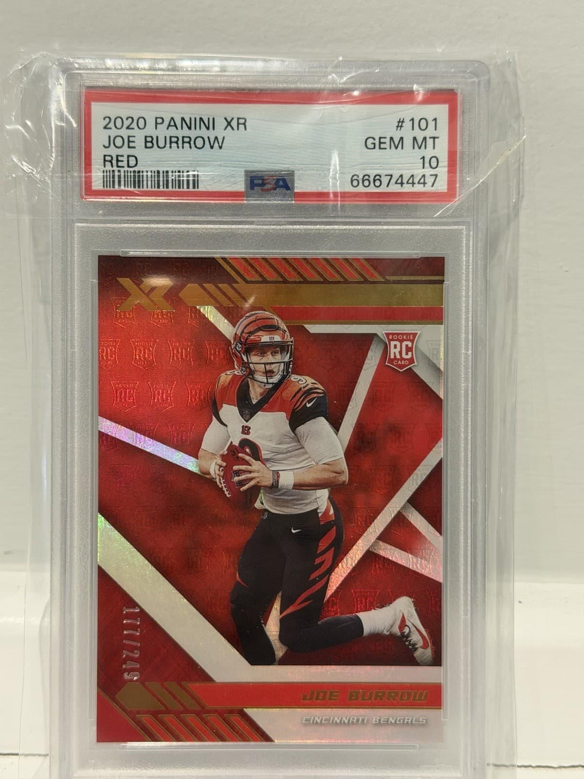 Joe Burrow Panini XR #101 Red