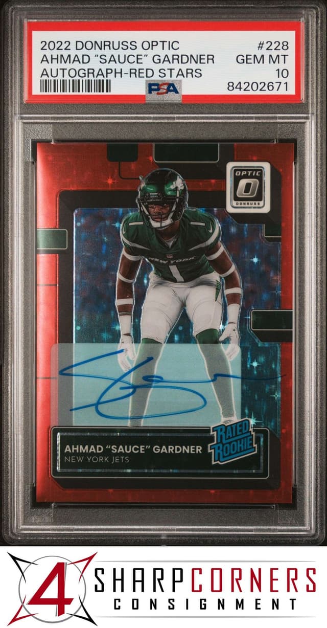 Sauce Gardner Panini Donruss Optic #228 Autograph-Red Stars