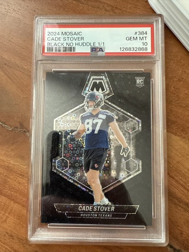 Cade Stover Panini Mosaic #384 Black No Huddle 1/1