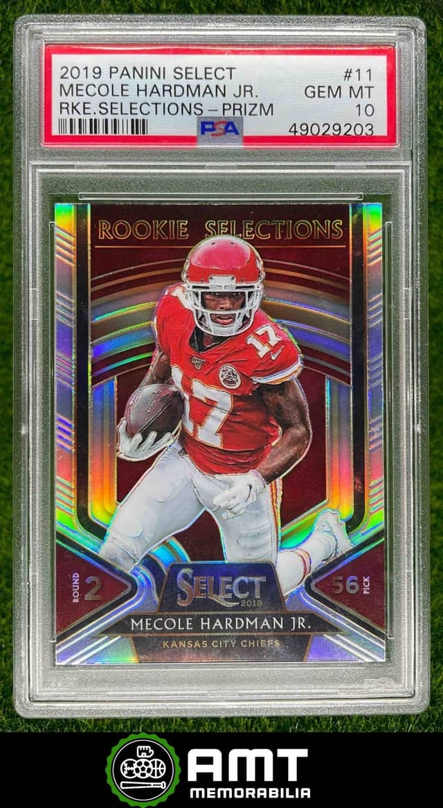 Mecole Hardman Panini Select Rookie Selections #11 Prizm