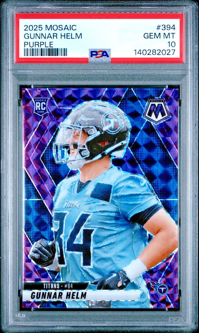 Gunnar Helm Panini Mosaic #394 Purple