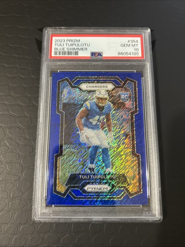 Tuli Tuipulotu Panini Prizm #354 Blue Shimmer