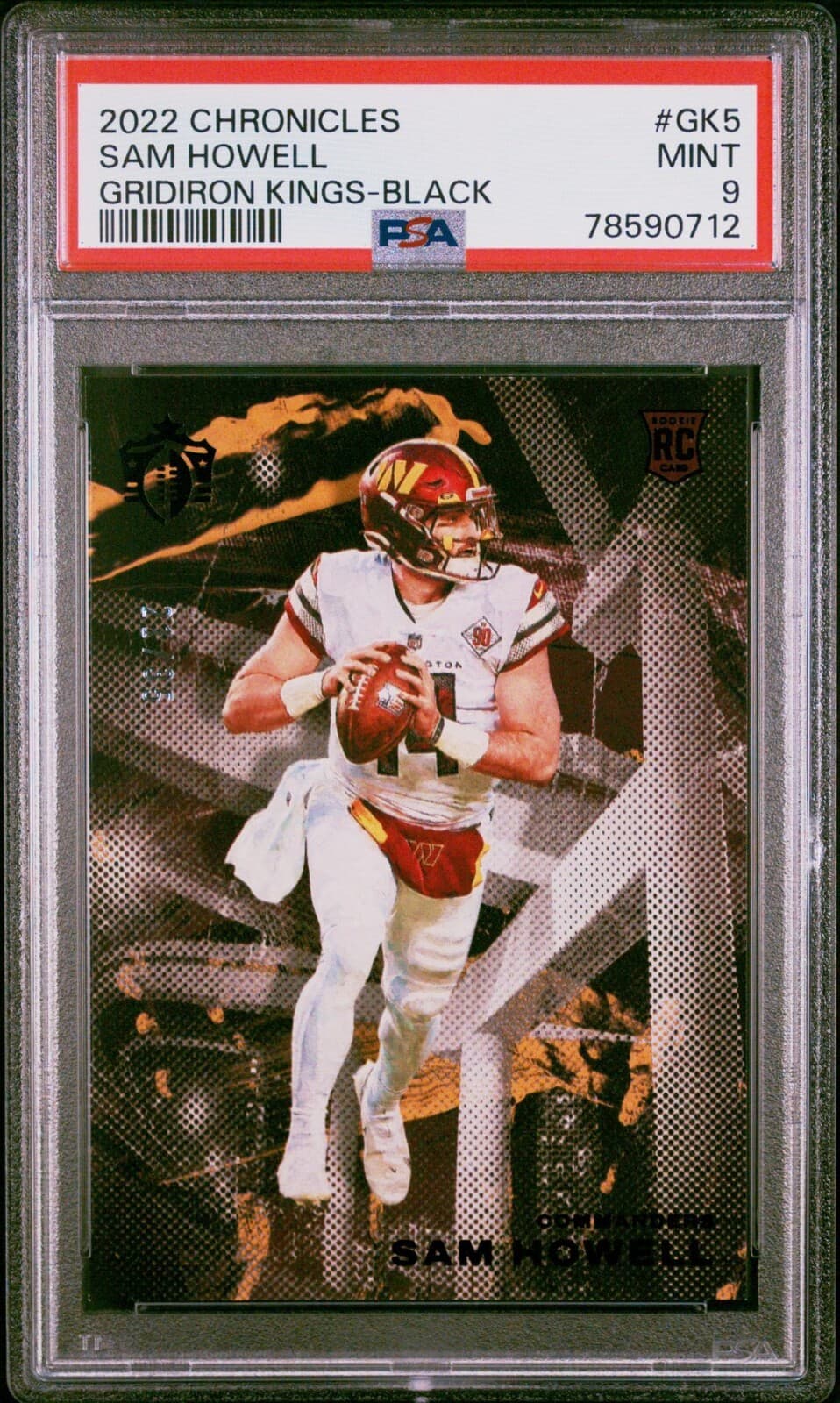 Sam Howell Panini Chronicles Gridiron Kings #GK5 Black