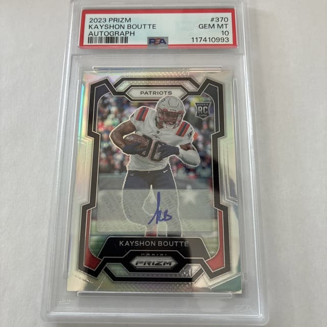 Kayshon Boutte Panini Prizm #370 Autograph