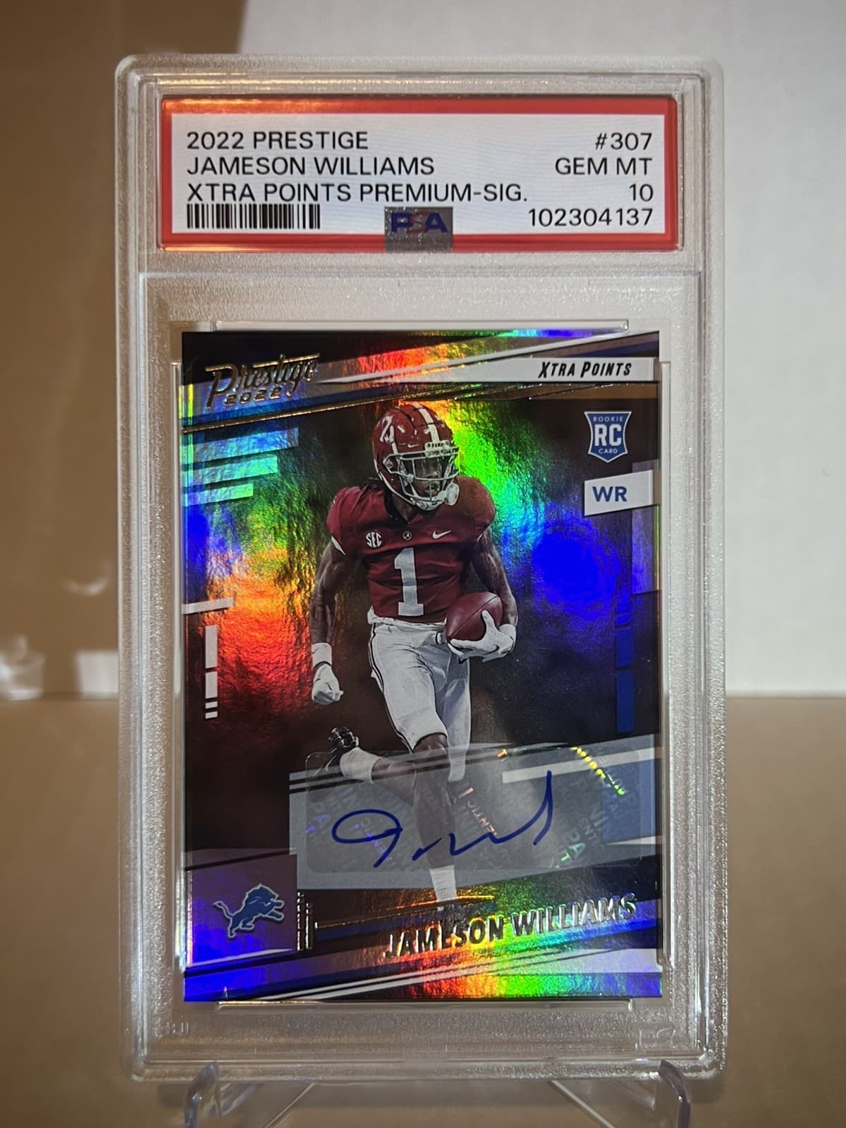 Jameson Williams Panini Prestige #307 Blue Xtra Points