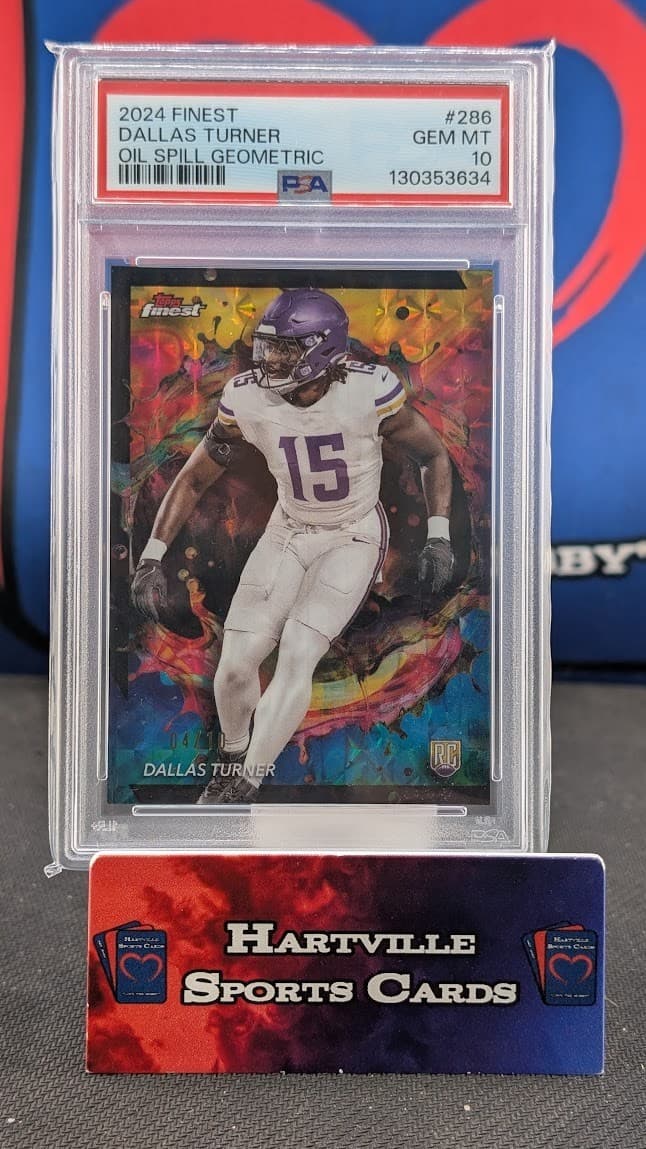 Dallas Turner Topps Finest #286 Oil Spill Refractor