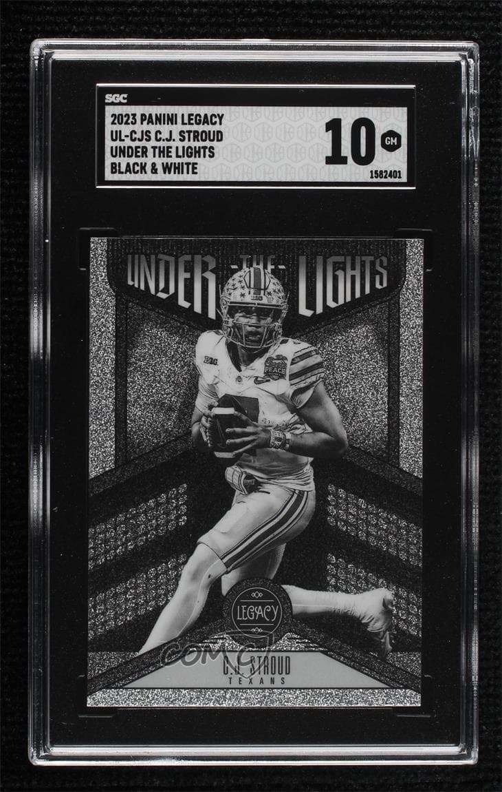 C.J. Stroud Panini Legacy Under the Lights #ULCJS Black & White