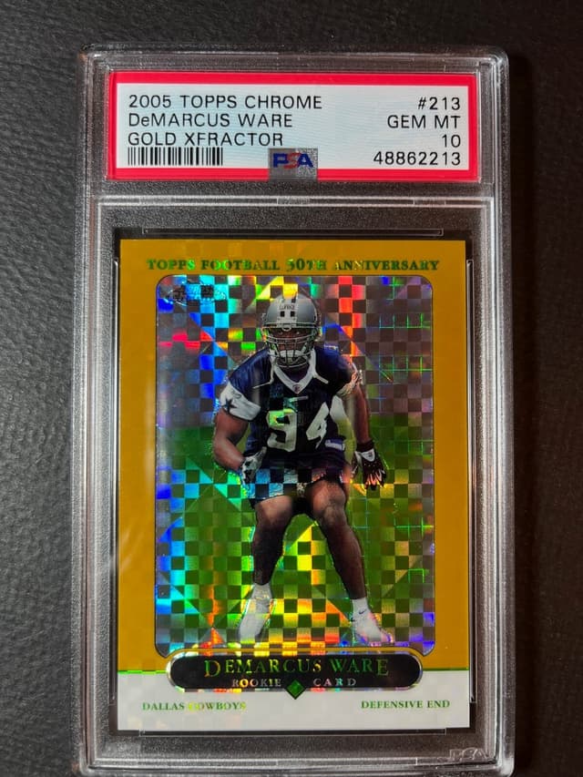 DeMarcus Ware Topps Chrome #213 Gold Xfractor