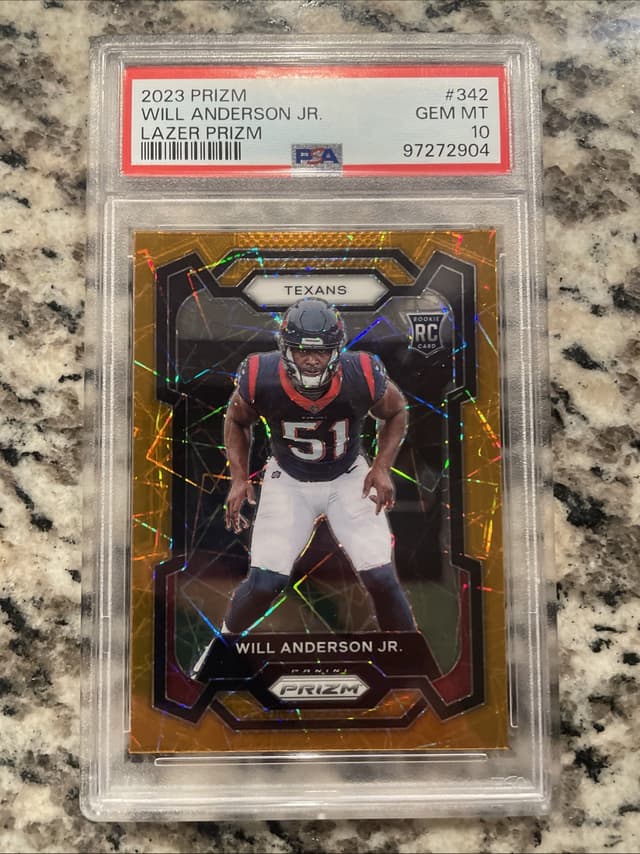 Will Anderson Panini Prizm #342 Lazer Prizm