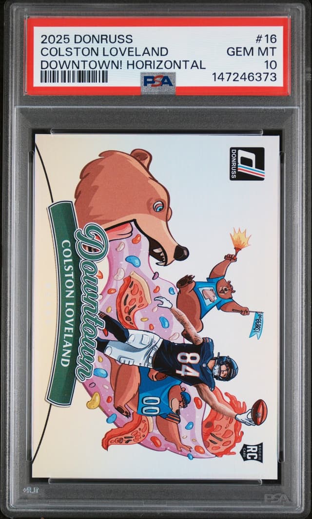 Colston Loveland Panini Donruss Downtown! Horizontal #16 Base