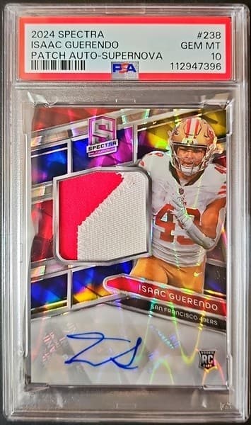 Isaac Guerendo Panini Spectra #238 Patch Autograph-Supernova